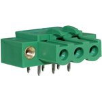 CTBP97HJ/3FL, Terminal Block, Flanged, Socket, 5.08 mm, 3 Ways, Through Hole Right Angle