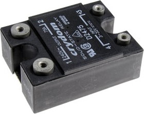 Фото 1/6 D2475, Solid-State Relay - Control Voltage 3-32 VDC - Max Input Current 12 mA - Output 24-280 VAC - Max Load Current 75 ...