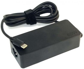 Фото 1/2 Блок питания (сетевой адаптер) для ноутбуков Lenovo 5-20V 3-3.25A 65W Type-C черный, с сетевым кабелем