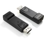 GCR-CVDP03, GCR Переходник DisplayPort/HDMI 20M/19F, черный