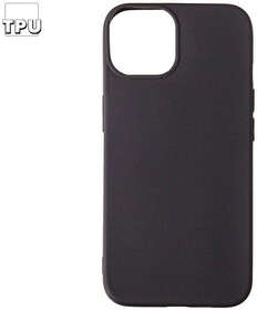 Силиконовый чехол "LP" для iPhone 14 TPU черный непрозрачный