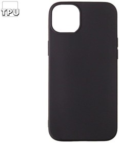Силиконовый чехол "LP" для iPhone 14 Plus TPU черный непрозрачный