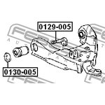 0130-005, ЭКСЦЕНТРИК (TOYOTA T100 VCK20/VCK21 1992-1998) FEBEST