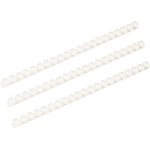 Пластиковые пружины для переплета 21 кольцо, 10 мм, белые, 100 шт. 1112705