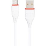 USB кабель BOROFONE BX17 Enjoy MicroUSB, 1м, PVC (белый)