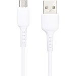 USB кабель BOROFONE BX16 Easy MicroUSB, 1м, PVC (белый)