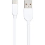 USB кабель BOROFONE BX14 LinkJet Type-C, 1м, 3A, PVC (белый)