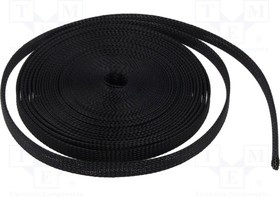 SUP08000DN0, Polyester braid; OBraid : 6?14mm; polyester; black; L: 10m; reel