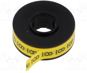 PLD30817V040, Label; Marking: 0; 1; 2; 3; 4; 5; 6; 7; 8; 9; yellow; W: 5mm