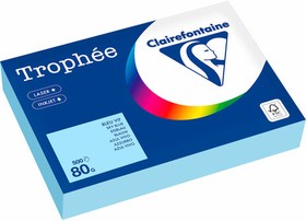Бумага цветная CLAIREFONTAINE, А4, 80 г/м2, 500 л., пастель, небесно-голубой, Франция, 1798PC