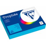 Бумага цветная CLAIREFONTAINE, А4, 80 г/м2, 500 л., интенсив, королевский синий, Франция, 1976PC