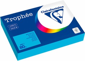 Бумага цветная CLAIREFONTAINE, А4, 80 г/м2, 500 л., интенсив, королевский синий, Франция, 1976PC