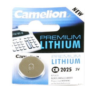 Фото 1/4 Батарейка литиевая Camelion CR2025 BL-1 (CR2025-BP1, 3V)