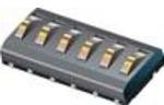 70ADJ-6-ML1, Battery Contacts 6 Position Male SMD