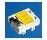 10118242-001RLF, HDMI, Input Output Connectors, Receptacle, Type D, Right Angle, Surface Mount, 19 Positions