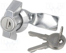 2.PM18.001-21, Lock; zinc and aluminium alloy; 21mm; chromium; Key code: 1333