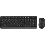 Клавиатура + мышь A4Tech Fstyler FG1012 клав:черный/серый мышь:черный USB ...