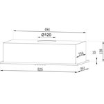 Встраиваемая вытяжка LEX GS Bloc LIGHT 600 INOX, управление кнопочное ...