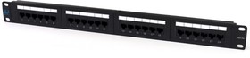 ЛЮ-ПКС-5e.24.1Р, Панель коммутационная, UTP, Кат.5e, 24 порта, 19", 1U ...