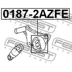 0187-2AZFE, Ролик натяжителя TOYOTA RAV4 ACA3#,ALA3#,GSA33,ZSA3# 2005.11-2012.12 ...