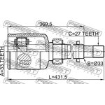 0211-J10ERH, Шрус внутренний правый 33x33x27