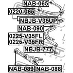 0225-V35FR, 0225-V35FR_рычаг передний нижний правый! с шар.опор.\ Nissan 350Z Z33