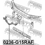 0236-G15RAF, Усилитель бампера переднего