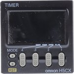 H5CX-AS-N, H5CX Series Panel Mount Timer Relay, 100 → 240V ac, 1-Contact ...