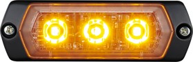 LPT-1M1-Y, 1M1 Series Yellow Multiple Effect Warning Light, 12 → 24 V, Indoor/Outdoor, LED Bulb, IP68