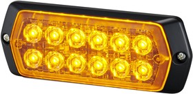 LPT-2M1-Y, 2M1 Series Yellow Multiple Effect Warning Light, 12 → 24 V, Indoor/Outdoor, LED Bulb, IP68