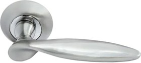Фото 1/2 Дверная ручка MH-09 SN Купол, цвет - белый никель 9010637