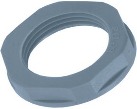 SKINTOP GMP-GL-M 16X1.5 SGY, Cable Gland Locknut M16 Silver Grey