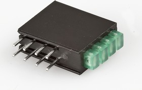 Фото 1/3 L-914CK/4GDT, 4 светодиод в корп. зеленый 2х3мм