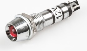 L-701R-12V, Светодиод с держателем красный 12V