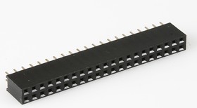PBD-42 (DS-1023 - 2x21), Гнездо на плату 2.54мм 2х21 прямое