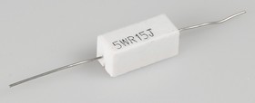Фото 1/2 SQP 5 Вт 0.15 Ом, 5%, Резистор проволочный мощный (цементный)