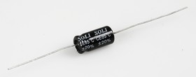 ECAP AXIAL (К50-29), 4.7 мкФ, 160 В, 85°C, Конденсатор электролитический алюминиевый аксиальный