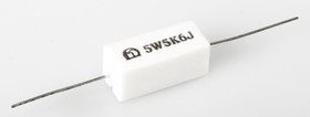 Фото 1/2 SQP 5 Вт 5.6 кОм, 5%, Резистор проволочный мощный (цементный)