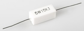 Фото 1/3 SQP 5 Вт 15 кОм, 5%, Резистор проволочный мощный (цементный)
