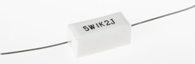 Фото 1/5 SQP 5 Вт 1.2 кОм, 5%, Резистор проволочный мощный (цементный)