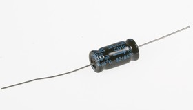 ECAP AXIAL (К50-29), 100 мкФ, 25 В, 85°C, Конденсатор электролитический алюминиевый аксиальный