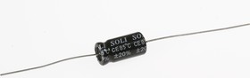 ECAP AXIAL (К50-29), 470 мкФ, 10 В, 85°C, Конденсатор электролитический алюминиевый аксиальный