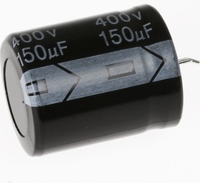 ECAP (К50-35), 150 мкФ, 400 В, 105°C snap in, Конденсатор электролитический алюминиевый