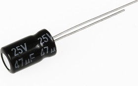 ECAP NP (К50-6), 47 мкФ, 25В 85°C, Конденсатор электролитический алюминиевый неполярный