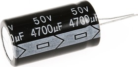 ECAP (К50-35), 4700 мкФ, 50 В, 105°C, Конденсатор электролитический алюминиевый