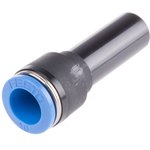QS-12H-10, QS Series Reducer Nipple, Push In 12 mm to Push In 10 mm ...