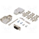 6355-0007-01, DE-9 Plug D-Sub Connector Kit, Steel