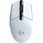 910-005291, Logitech Mouse G305 Lightspeed Wireless Gaming White Retail, Мышь