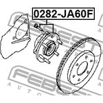 0282-JA60F, 0282-JA60F_к-кт подшипника ступицы перед.!\ Nissan Armada ...