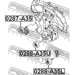 Ролик обводной NISSAN MURANO Z51 2007-2014 0288-A35L